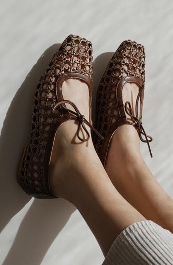 Amelia Raffia Ballet Flat
