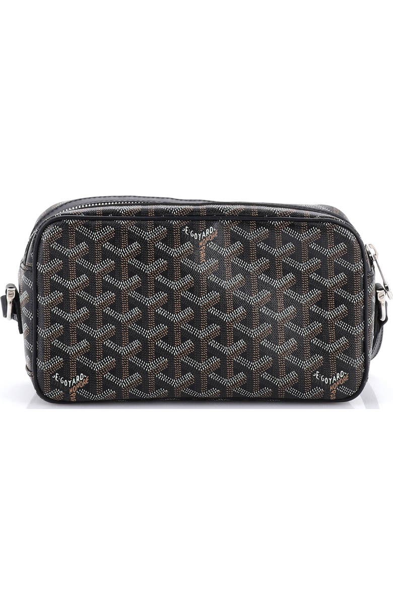 Pre-Owned Goyard Cap Vert Bag Printed Coated Canvas, Alternate, color, Black
