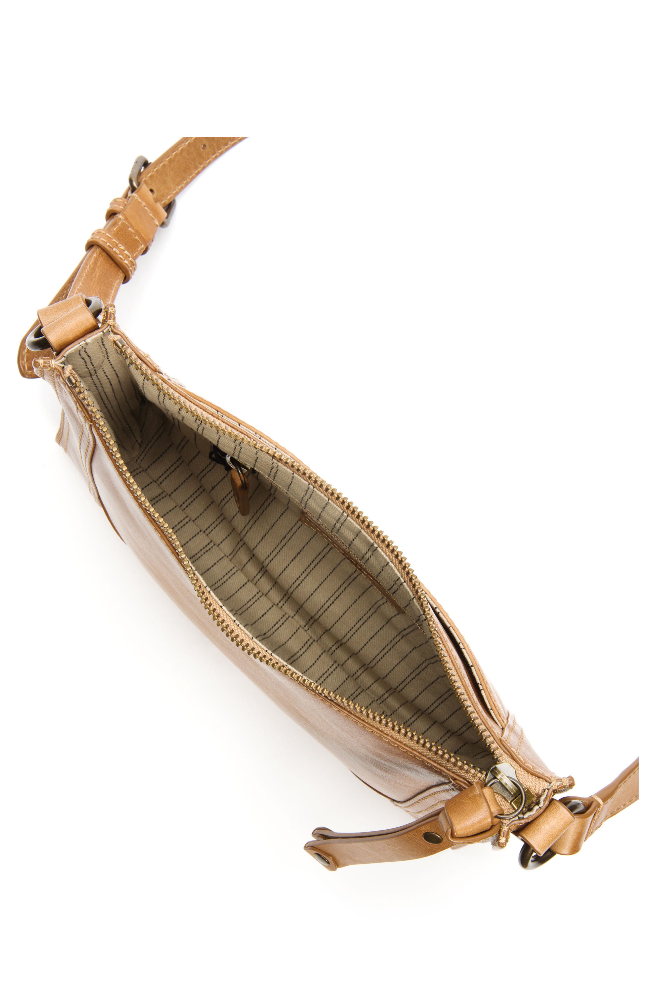 Frye Melissa Leather Crossbody Bag, Alternate, color, Beige