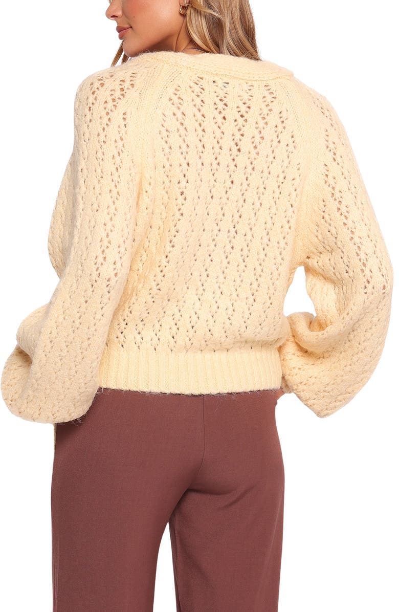 Petal & Pup Etta Wrap Cardigan, Alternate, color, Butter