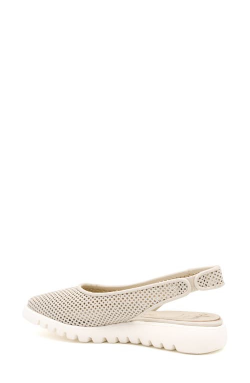 Amalfi By Rangoni Egregio Slingback Sneaker In Off White Vapor