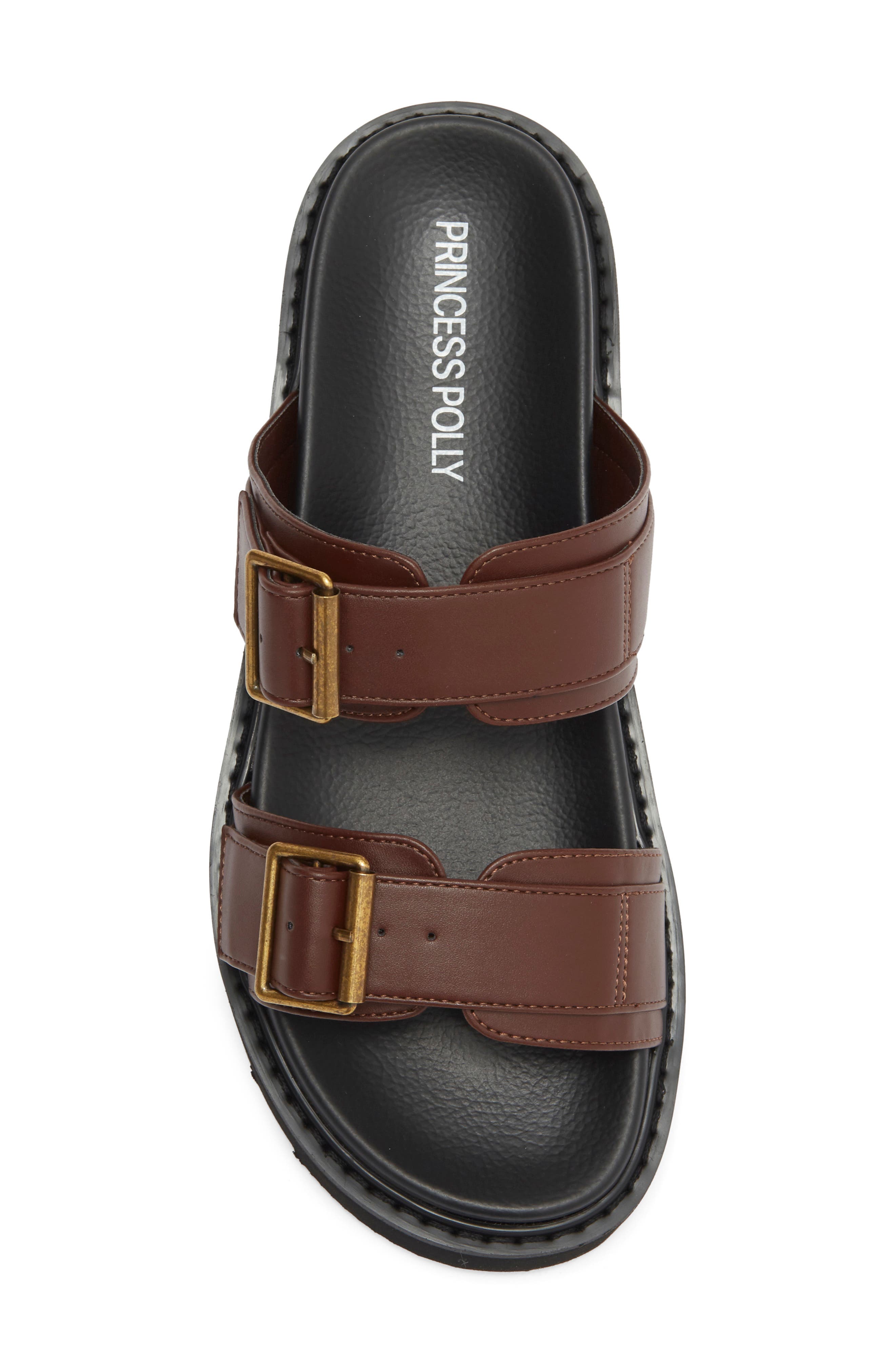 Ma Belle Slide Sandal, Alternate, color, BROWN