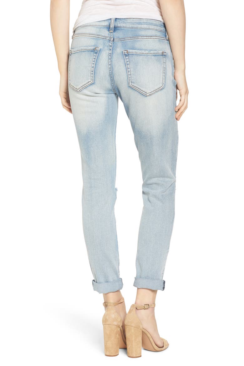 Ripped Skinny Boyfriend Jeans, Alternate, color, MISSION BAY
