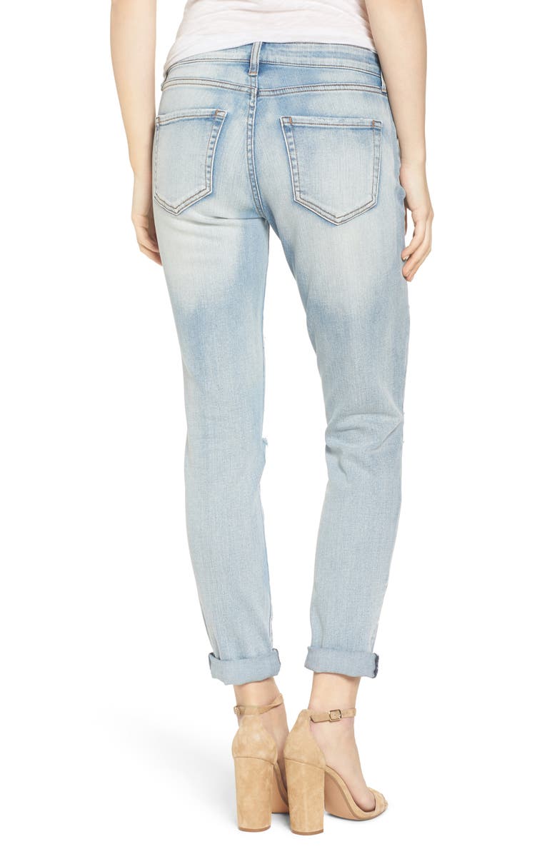 BP. Ripped Skinny Boyfriend Jeans, Alternate, color, 