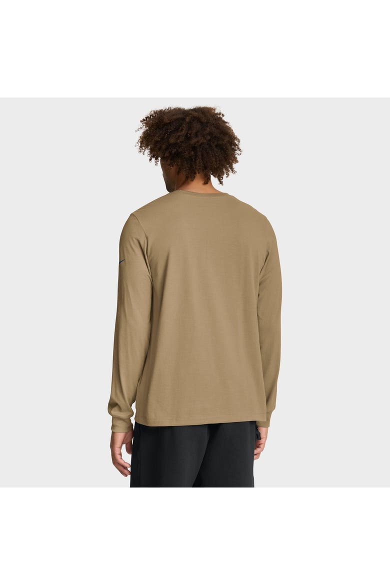 Men's Nike Tan Los Angeles Rams Blitz Package Rewind Slub Dri-FIT Long Sleeve T-Shirt, Alternate, color, Tan