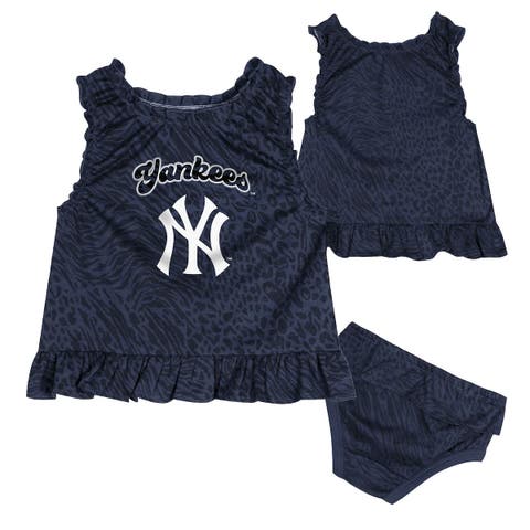 Infant  Navy New York Yankees Playground Dress & Bloomers Set