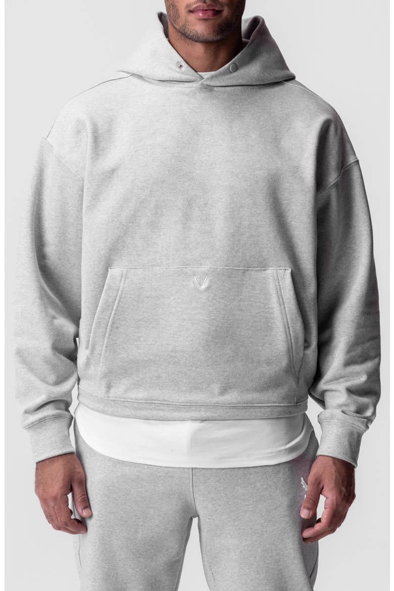 Tech-Terry Oversize Hoodie, Main, color, HEATHER GREY