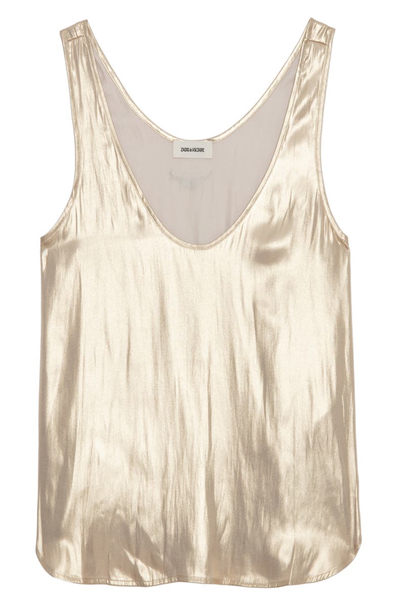 Zadig & Voltaire Tarys Satin Tank, Alternate, color, 