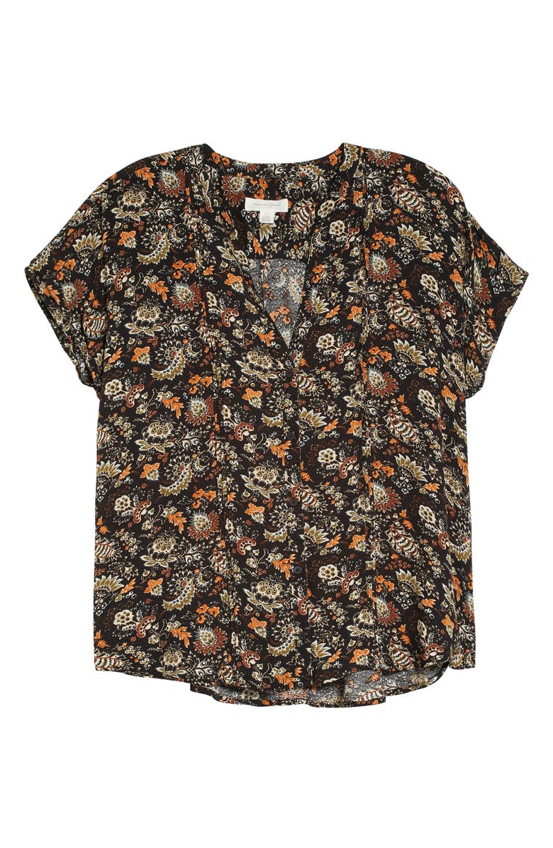 Treasure & Bond Print V-Neck Top, Alternate, color,