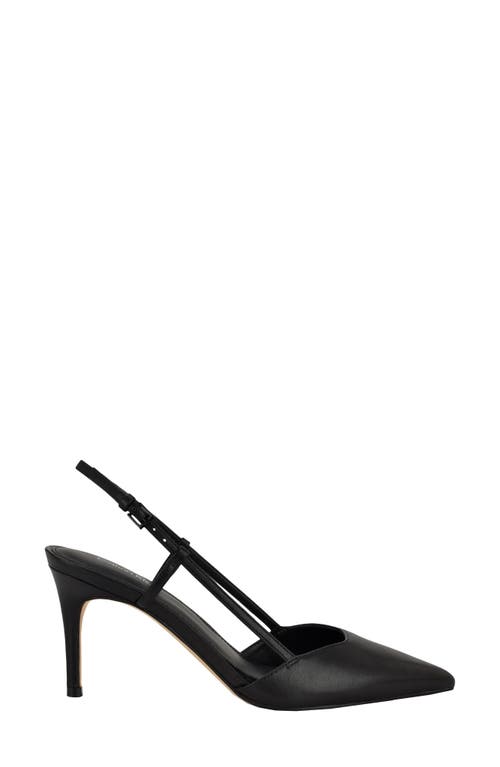 Calvin Klein Jesa Slingback Pointed Toe Pump In Black