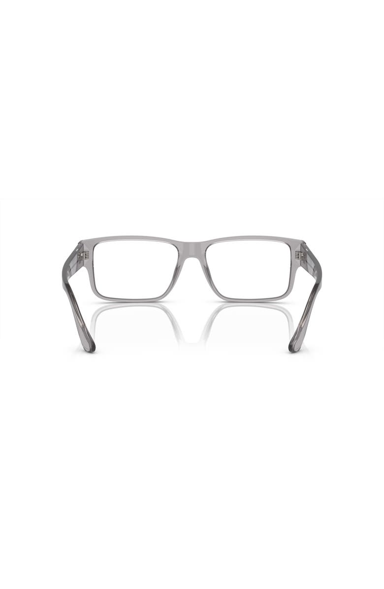 Versace 55mm Rectangle optical glasses, Alternate, color, Grey