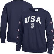 Champion Women's Champion  Navy Seattle Mariners Americana Fleece Crewneck Sweatshirt