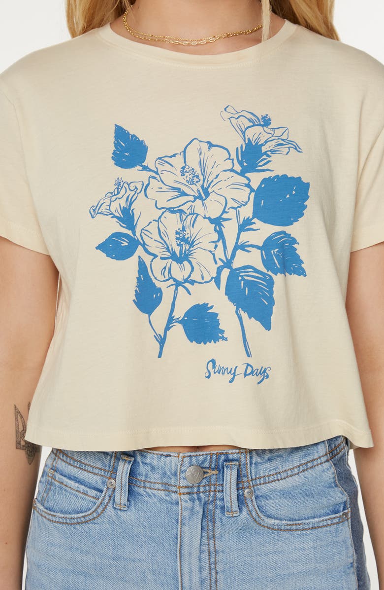 Roxy Sunny Days Graphic Baby Tee, Alternate, color, Parchment Sunny Days