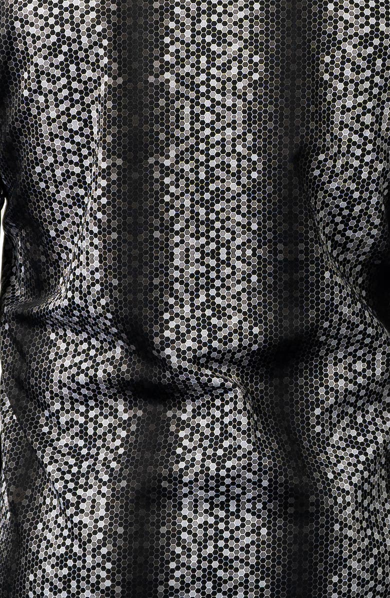 Maceoo Fibonacci Bee Regular Fit Print Button-Up Shirt, Alternate, color,