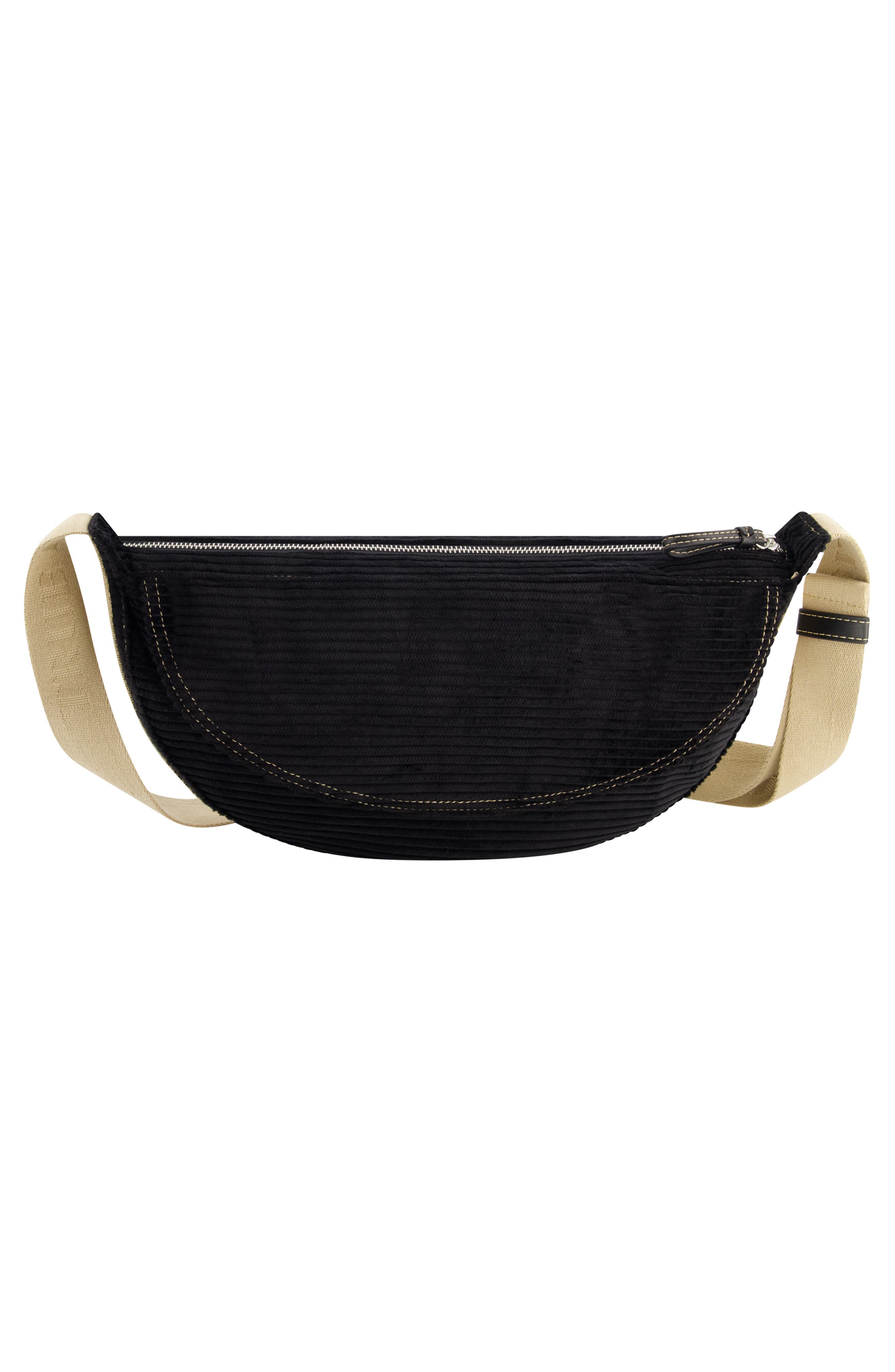 True Religion Corduroy Crossbody Bag, Alternate, color, Black