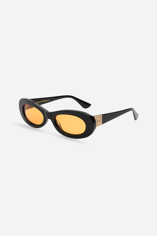 Indy Soho Oval Polarized Sunglasses In Black