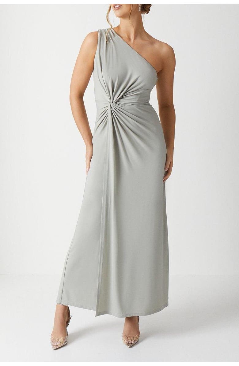 Coast Twist One Shoulder Jersey Dress, Alternate, color, Sage