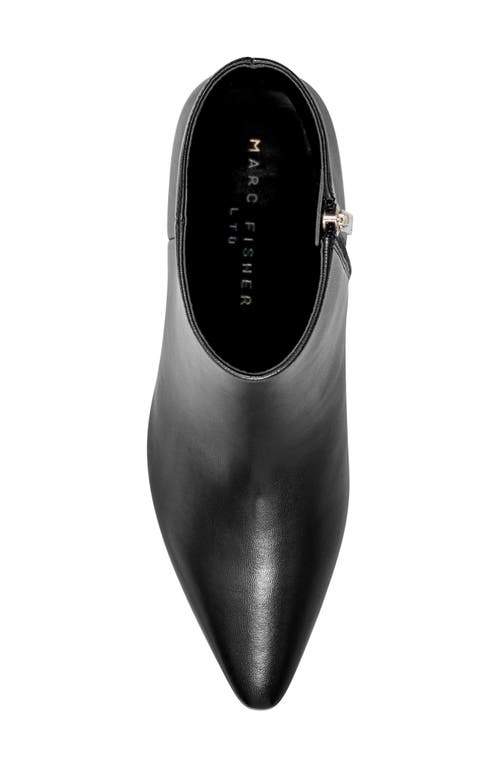 Marc Fisher Ltd Kolton Kitten Heel Bootie In Black Leather