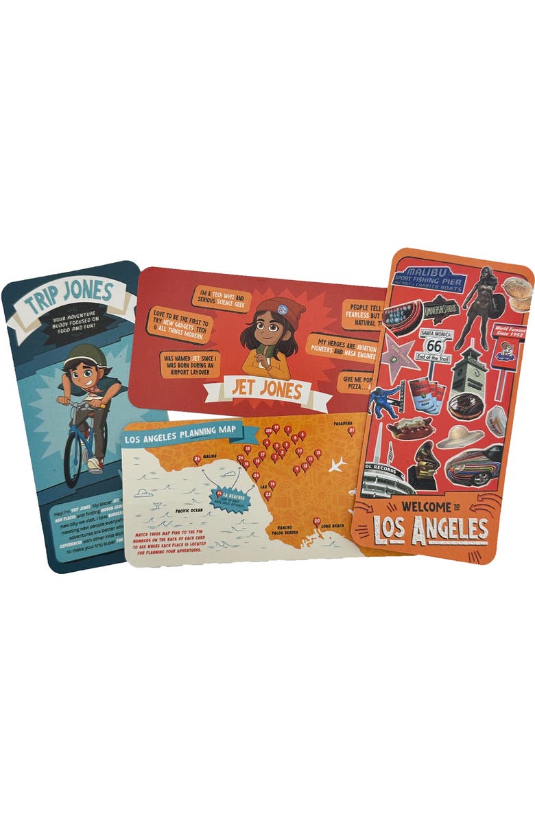 Trip Jones The Kids' Guide To Los Angeles Collectible Cards, Age 6+, Alternate, color, Multicolored