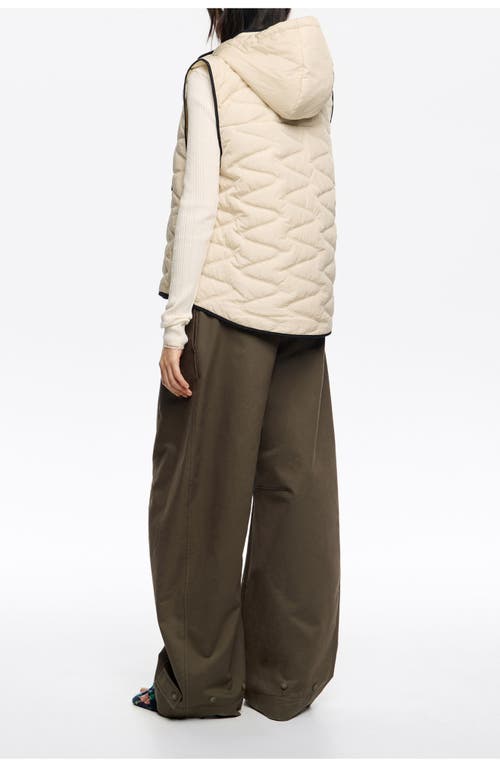 Bimba Y Lola Padded Vest Hood In White