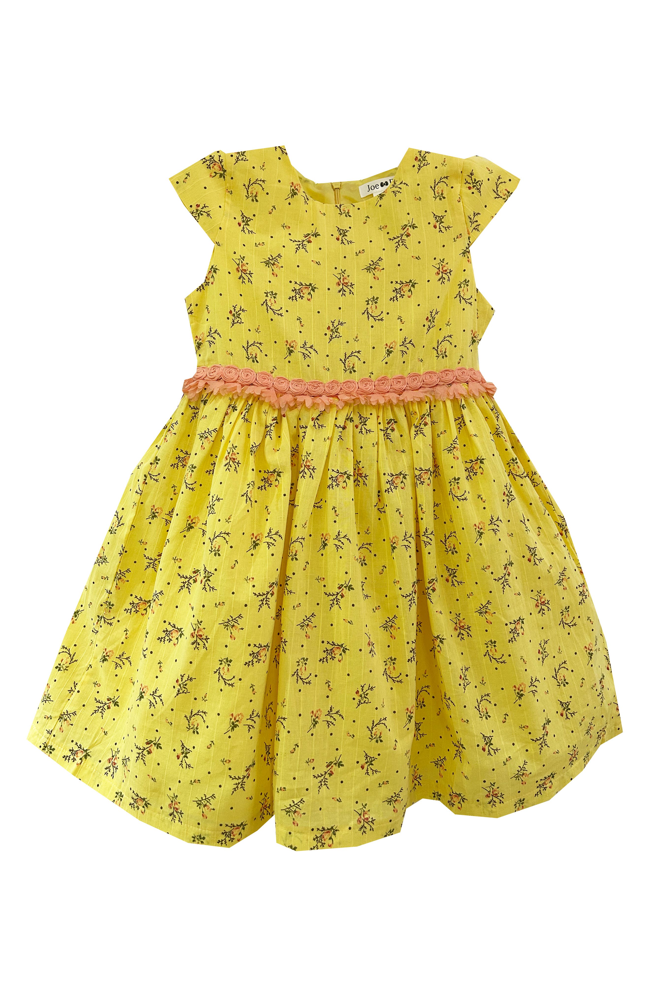 JOE-ELLA Kids' Embroidered Eyelet Dress