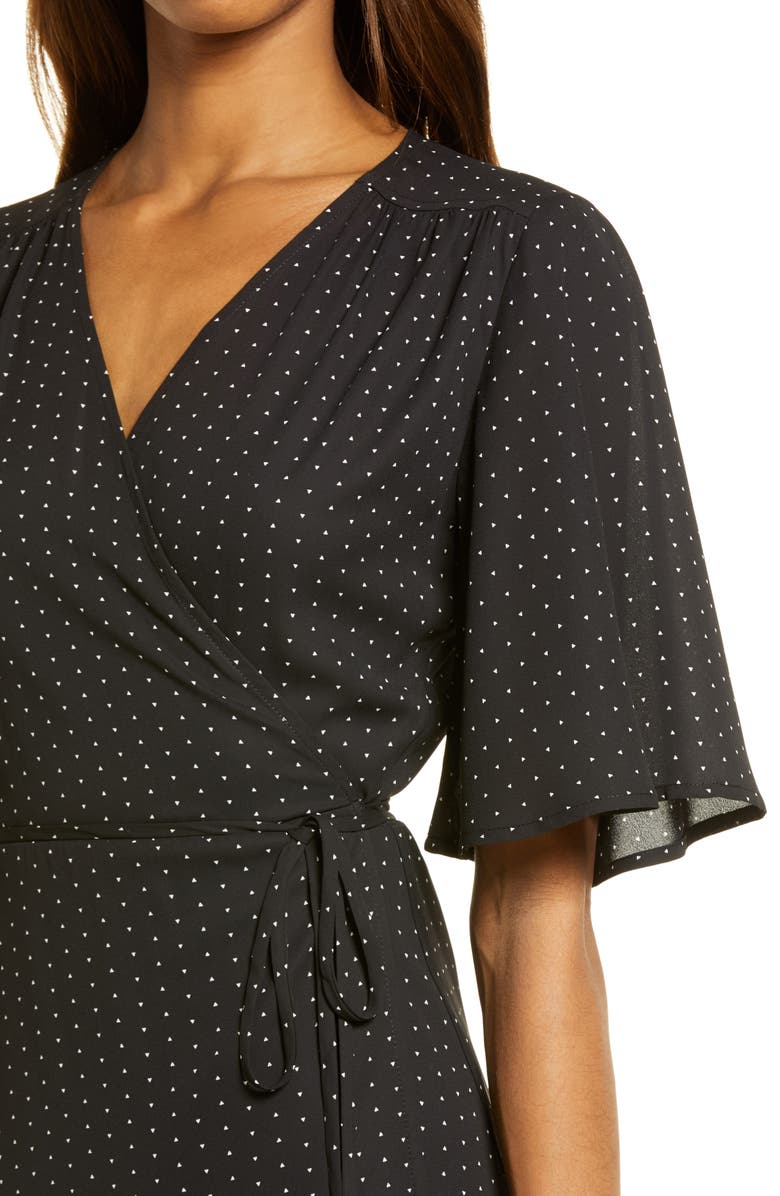 Lulus Farah Wrap Dress, Alternate, color, 