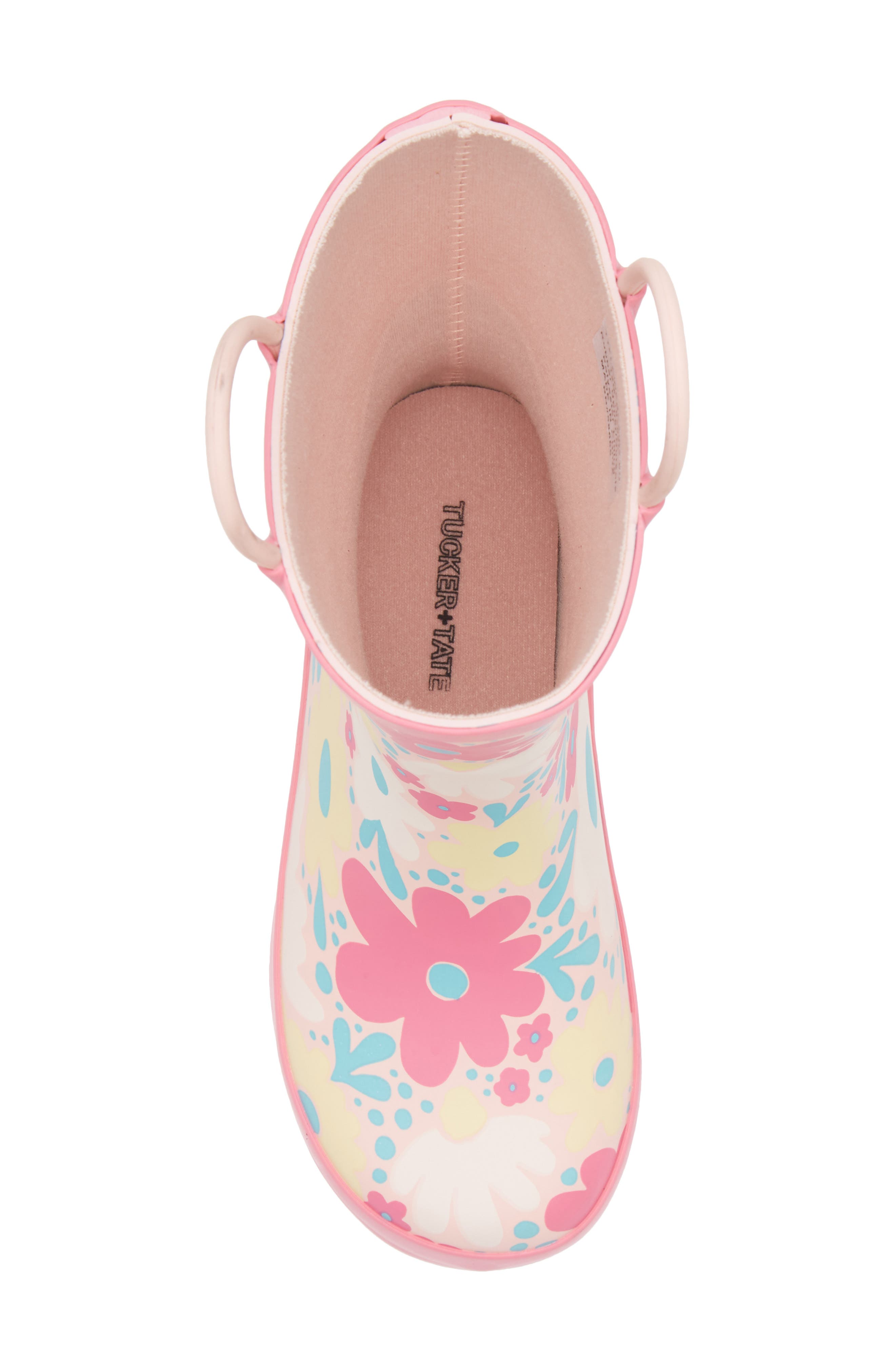 Tucker + Tate Flower Rainboot, Alternate, color, Pink Multi