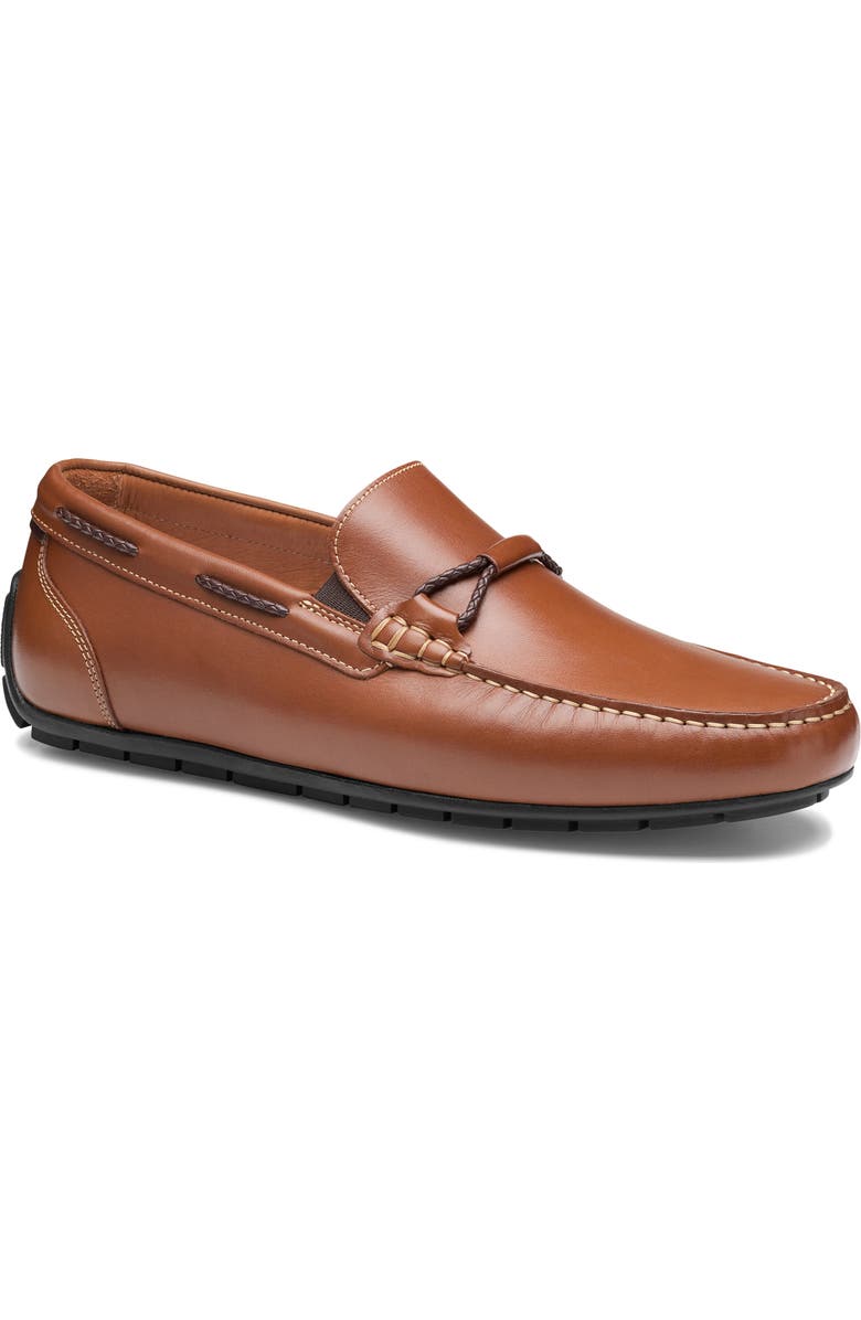 Johnston & Murphy Beck Driving Loafer, Main, color, Tan Full Grain