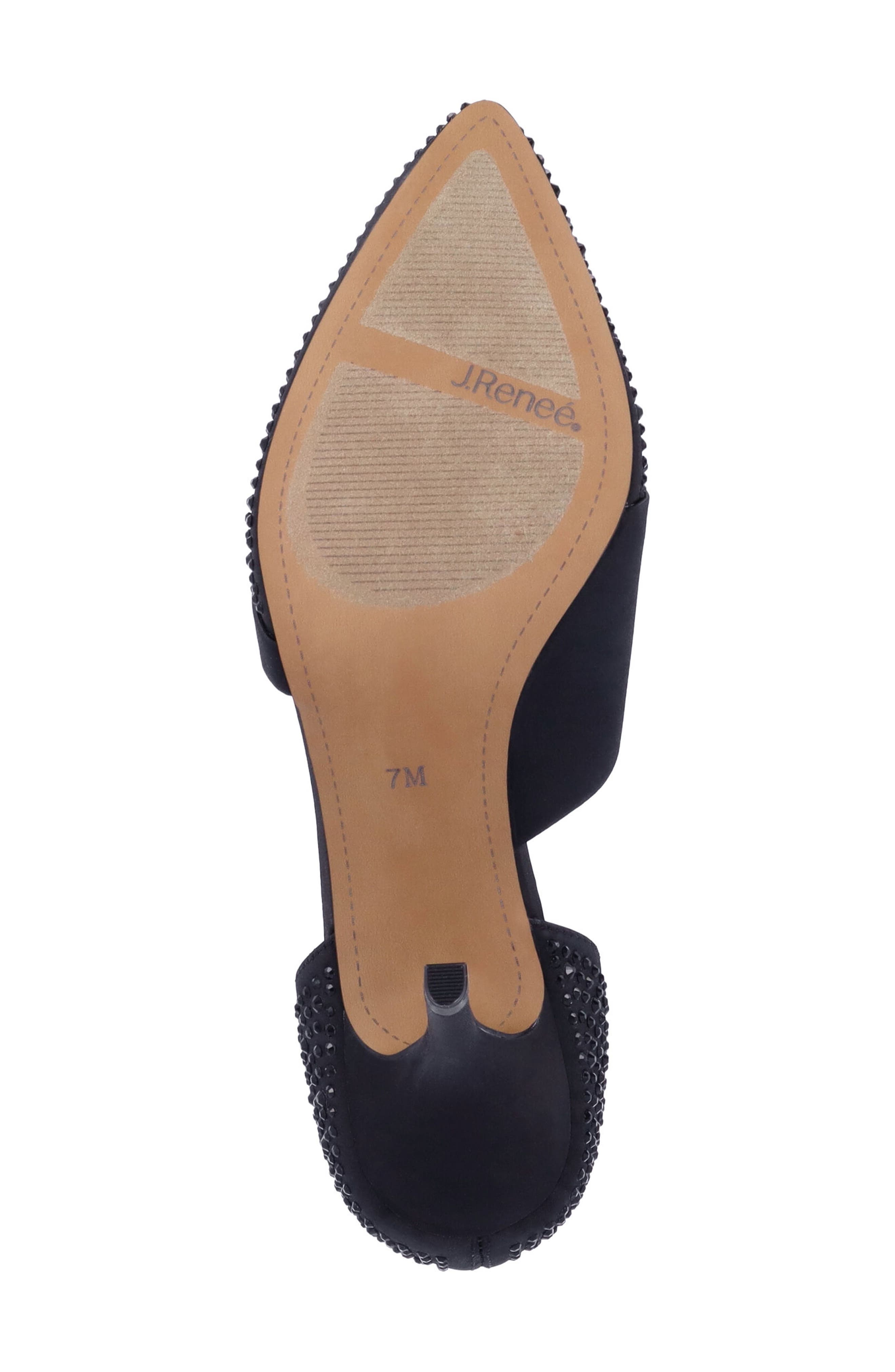 J. Reneé Kaleena d'Orsay Pointed Toe Pump, Alternate, color, Black