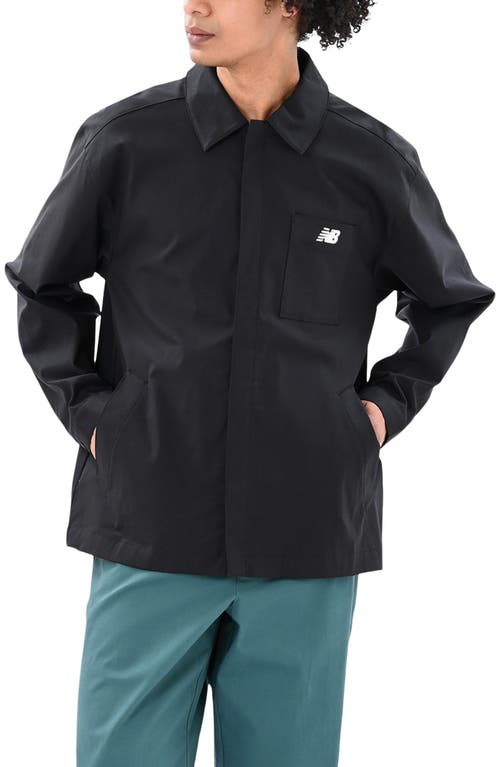 New Balance Water Repellent Cotton Blend Twill Coach's Jacket