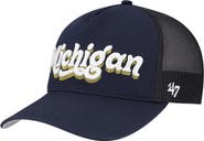 '47 Women's '47 Navy Michigan Wolverines Biloxi Hitch Adjustable Hat