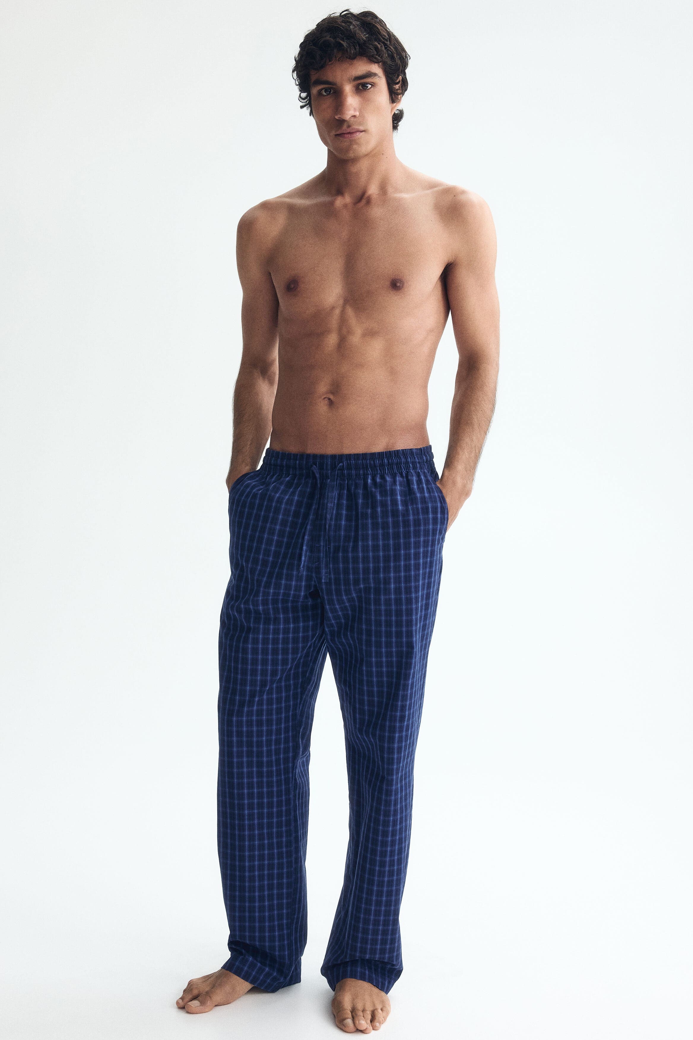 Dark blue/checked