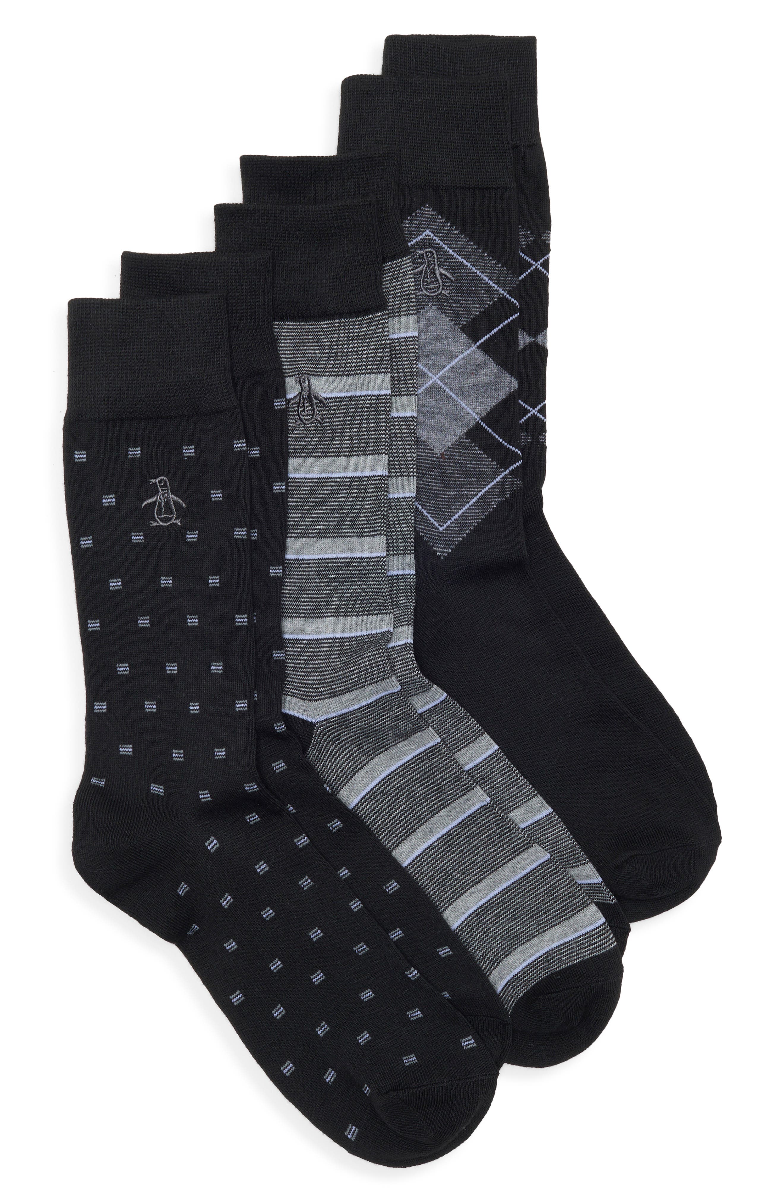 Birdseye Neat 3-Pack Crew Socks