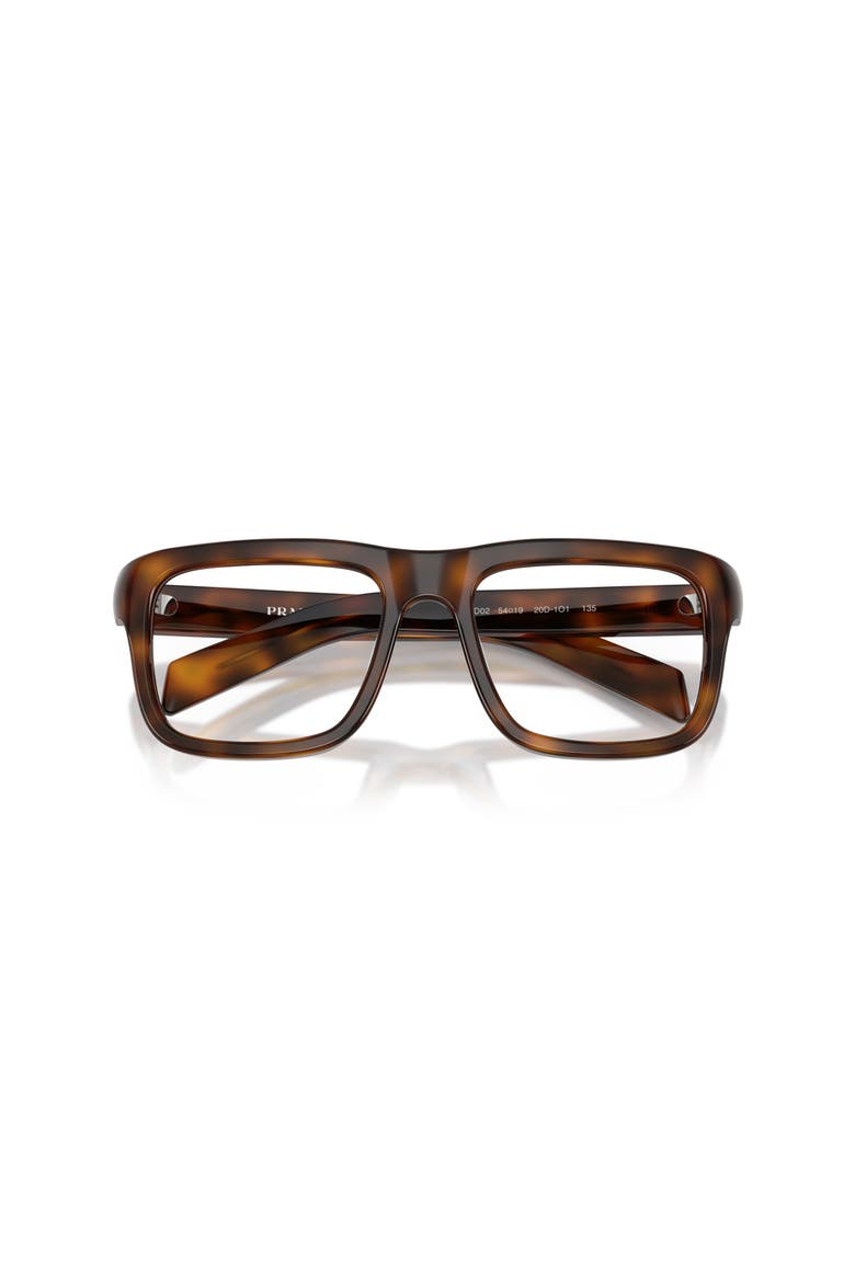 54mm Rectangle optical glasses, Alternate, color, Tortoise