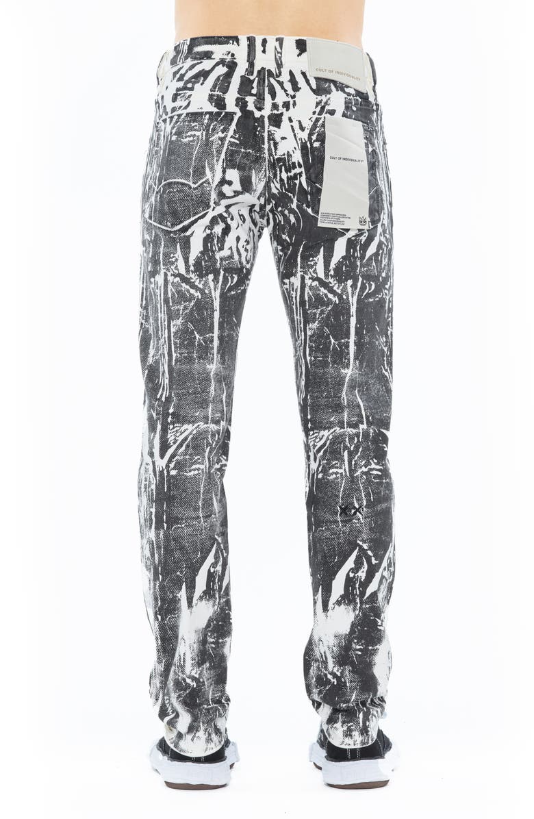 Cult of Individuality Rocker 602 Slim Fit Jeans, Alternate, color, White/Black
