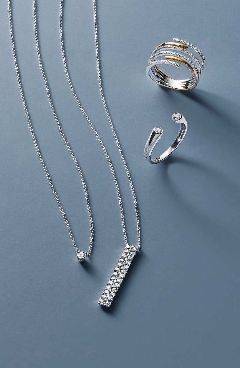 Bony Levy Petite Liora Diamond Solitaire Pendant Necklace, Alternate, color, Yellow Gold