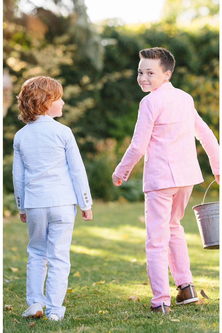 Boys' Linen Suit Pant, Kids, Alternate, color, Rose Linen