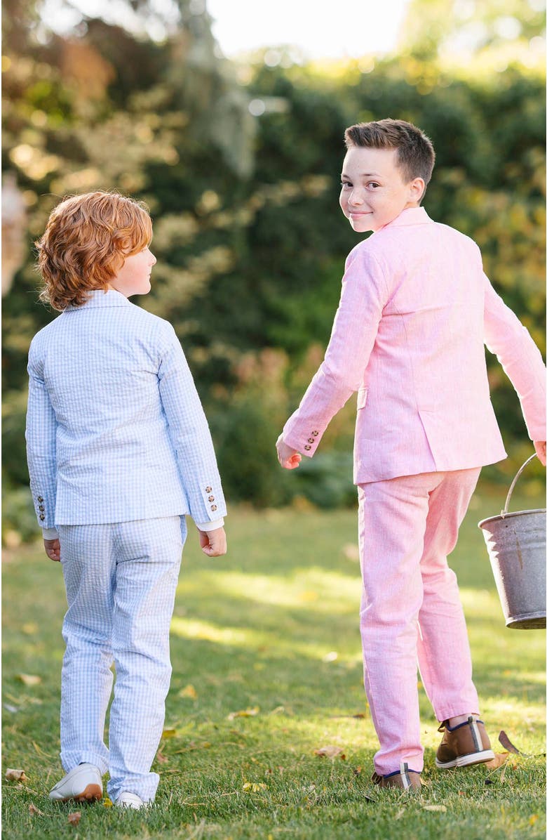 Hope & Henry Boys' Linen Suit Pant, Kids, Alternate, color, Rose Linen