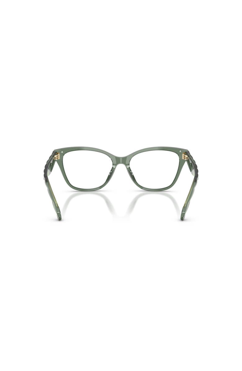Tory Burch 53mm Cat Eye optical glasses, Alternate, color, Green