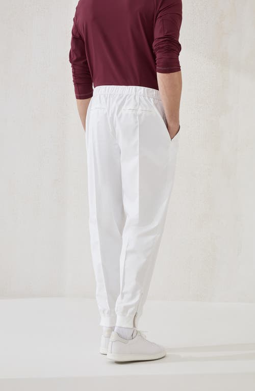 Brunello Cucinelli Straight-leg Track Pants In White