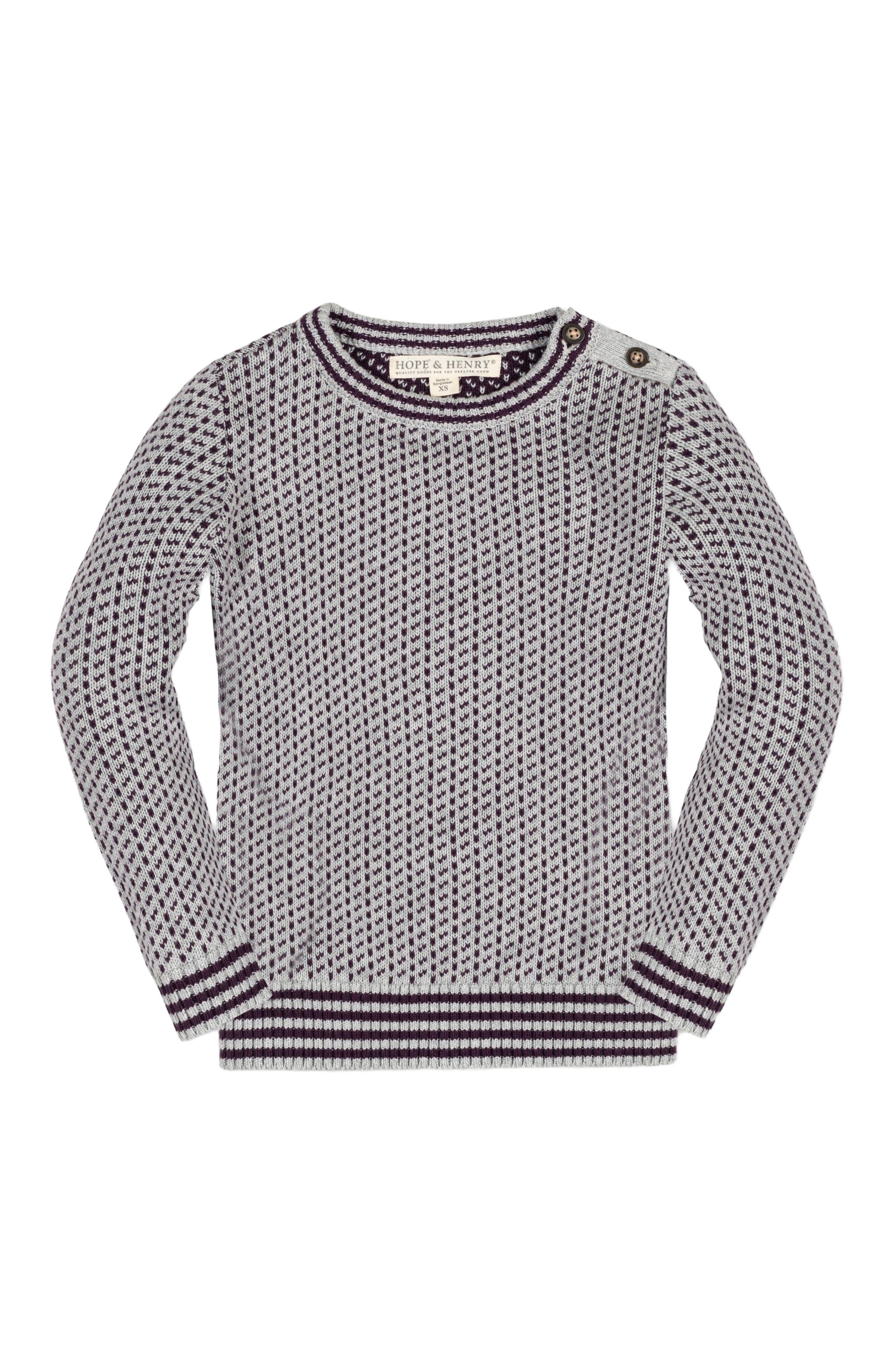 selected Gray Heather and Plum Birdseye