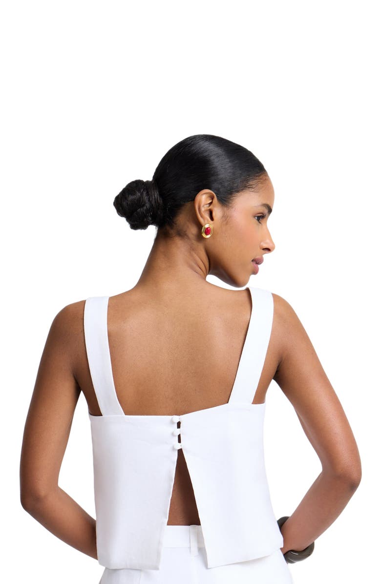 Onia Open Back Shell Top, Alternate, color, White
