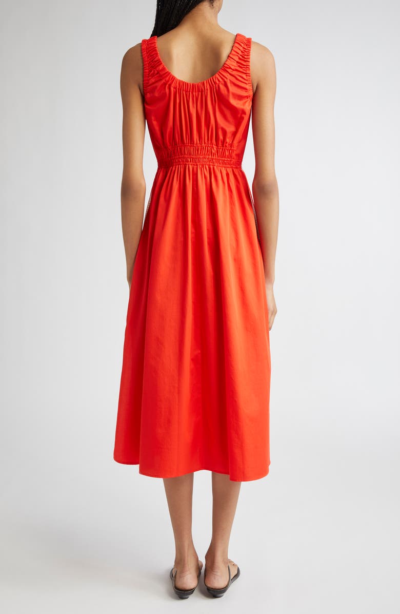 Reiss Anouk Smock Waist Cotton Dress, Alternate, color, 