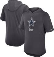 Nike Men's Nike Anthracite Dallas Cowboys Tri-Blend Performance Hoodie T-Shirt