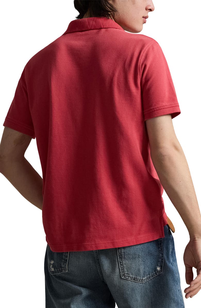 Polo Ralph Lauren Classic Fit Tractor Appliqué Polo, Alternate, color, Sunrise Red