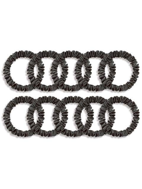 10Pcs Bundle Pop of Brights Silk Scrunchie