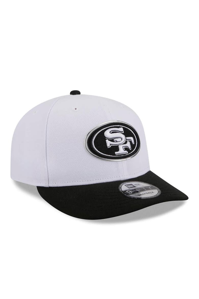 Men's New Era  White/Black San Francisco 49ers 2026 NFL Draft Pre-Curved 9FIFTY Snapback Hat, Alternate, color, White