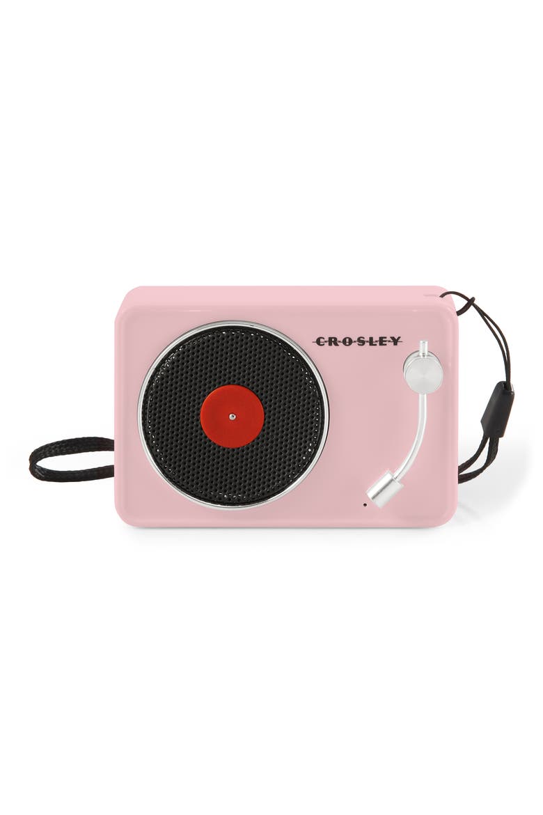 Mini Record Player Portable Bluetooth® Speaker, Main, color, PINK