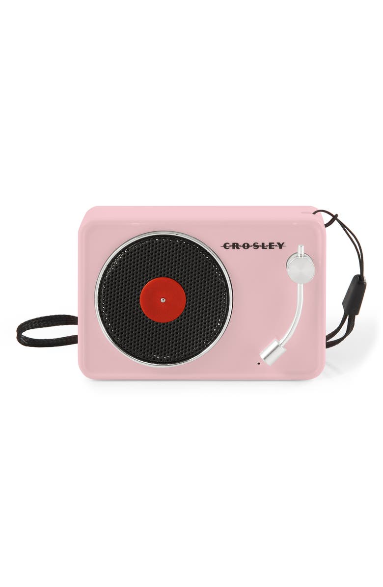 Crosley Radio Mini Record Player Portable Bluetooth<sup>®</sup> Speaker, Main, color, Pink