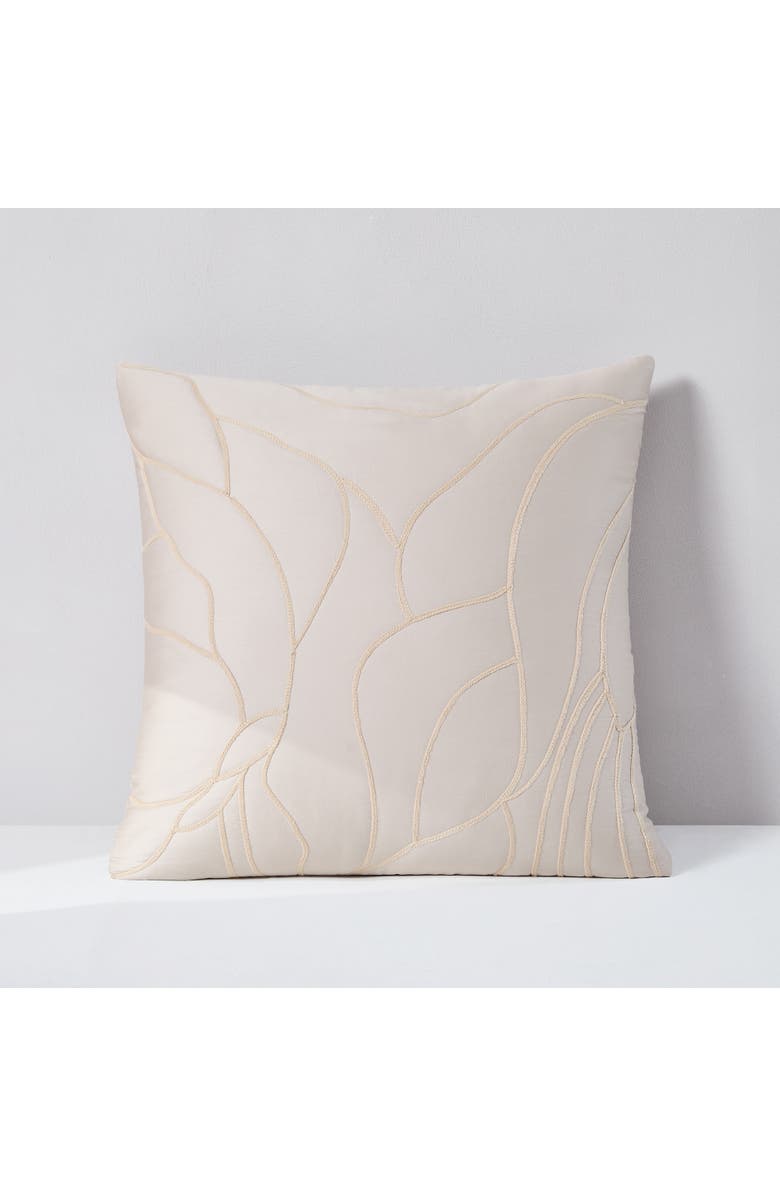 Chuks Collins x Lush Decor Kinoko Cotton Pillow Cover, Main, color, French Oak